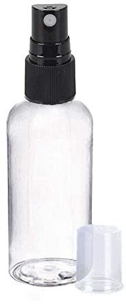 DHliIQQ 50/60/100/120 ml botellas recargables de plástico transparente atomizador mini spray accesorios vacíos viaje portátil