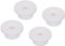sourcing map 4Pcs T Type Rubber Grommet Mount Dia 20mm ID 10mm H 14mm Seal Protection Flexible Hole Plugs for Cable Pipe White