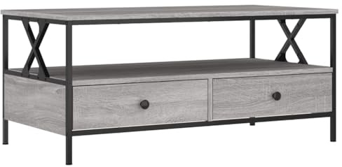 vidaXL Couchtisch Grau Sonoma 100x51x45 cm Holzwerkstoff