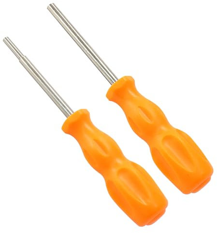 Jiozermi Jeu de tournevis Gamebit 3,8 mm et 4,5 mm pour ouvrir les consoles et cartouches NES, SNES, N64, GC, GB, orange