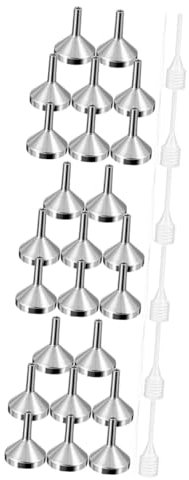 Zerodeko 3 Set Imbuto in metallo mini imbuto piccoli imbuti per riempire piccole bottiglie kit atrezzi piccoli imbuti per travaso liquidi imbuto per bottiglia Olio essenziale attrezzo Taba