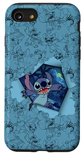 Hülle für iPhone SE (2020) / 7 / 8 Disney Lilo & Stitch Tropical Breakout mit Engel