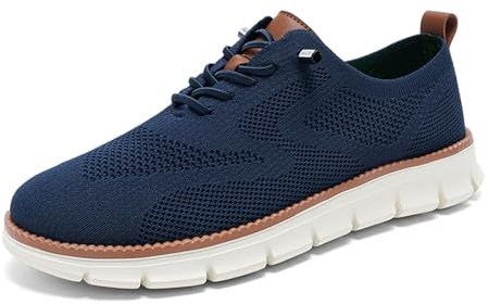 Xinghuanhua Mocasines para hombre Zapatos náuticos cómodos y transpirables Mocasines de verano Zapatos de negocios de conducción plana Mocasines Zapatos casuales EU39-48, azul, 45 EU