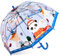 Rhomba Klar Transparente Blase Clear Bubble Umbrella for Children Lightweight Cute 8 Fibre Ribs Cute Dome See Through Perfect for Walking Kids Umbrella for Child (Blauer Panda)