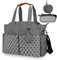 comeder Nappy Changing Bags, Multifunctional Nappy Tote Bag for Mom and Dad, Large Capacity Waterproof Baby Changing Bags with Pacifier Bag for Diaper All Baby Accessories (Grey)