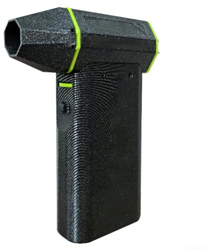 Jayruit Bürstenloser Motorstrahlventilator, geeignet zum Abstauben von elektronischen Geräten und Tastaturen sowie abgefallenen Blättern auf Autos usw., kann 130.000 U/min erreichen, Standard ohne