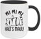 Tasse mit Spruch - Mi mi mi Halts Maul - Keramiktasse, Kaffeetasse, Teetasse mit Spruch, Motivierende und Witzige Geschenkidee für Jeden Tag (schwarz)