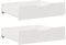 vidaXL Cajones Debajo Cama 2 uds Madera Maciza Pino Blanco 65x55x17 cm
