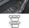HLMNAKE Interior Sticker Abdeckung aus Carbonfaser, Auto Trim Tuning Dekoration Accessoires für 2014-2020 VW GOLF 7 (Fenster Tasten)