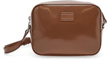 TOMMY JEANS Women's TJW MUST CAMERA BAG AW0AW17864 Crossover, Brown (Pecan Nut), One Size