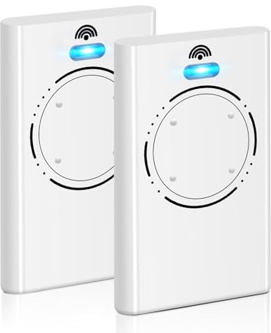 2PCS Telecomando Cancello, 868 MHz SLH LR Telecomando per Cancelli, XT4 SLH Telecomando per FAA-868MHz, 4 canali, Batterie Incluse