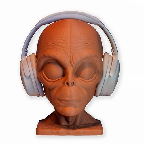 Alienkopf Kopfhöreständer, Kopfhörerhalter, Gaming Zubehör, Tisch Dekoration