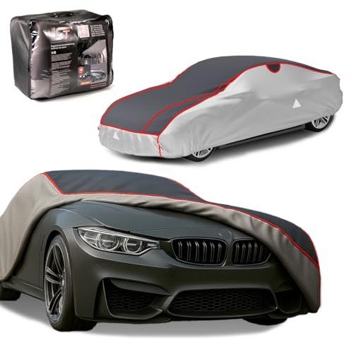 LST Premium Hagelschutzplane Auto, Abdeckplane Auto, Car Cover Outdoor, 8mm Eva-Hybrid-Schaum, A‌uto Abdeckplane Außenbereich A‍uto Abdeckung, Autogarage wasserdicht (PKW, XXL max. Länge 520cm)