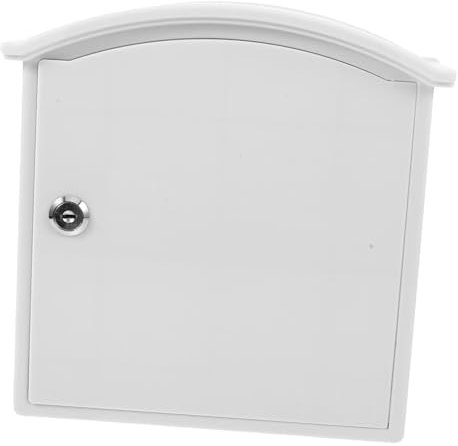 PartyKindom Wall Mounted Lockable Milk Box Durable Container for Outdoor Use Multi Use Package Box for Porch for Milk Bottles and Mail Storage