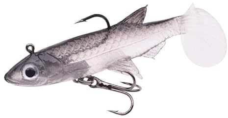 QIUSHIBO AngelköDer 1PCS Kleine Gummi Weichen Köder 50mm 3,5g Wobbler Angeln Lockt Künstliche Leurre Mit Haken(E)