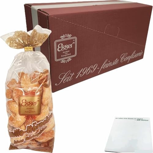 usy Bundle für Esser Vanille Hörnchen feines Mürbegebäck VPE (10x300g Beutel) + usy Block