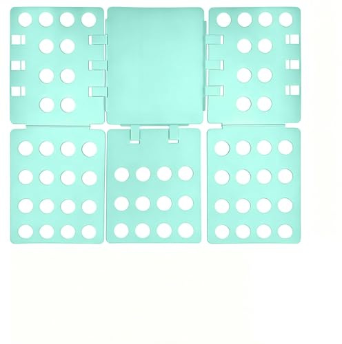 Planche à Plier le Linge Multifonction, Aide au Pliage pour T-shirts, Pulls et Pantalons, Plieur de Linge et Organisateur de T-shirts, Gain de Place, pour Maison et Voyages (Vert)