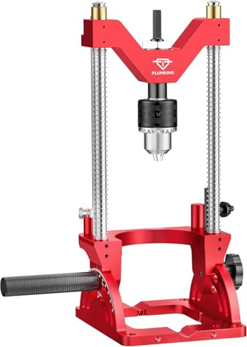 Tragbare Bohrhilfe zum präzisen Bohren im Winkel oder gerade, 0° bis 60° Winkel-Bohrlehre, Bohrständeradapter für Handbohrmaschine, tragbarer Bohrständer mit 1/2 Bohrfutter
