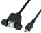 chenyang CY USB 2.0-Buchse auf Mini-USB-5-Pin-Stecker Typ zur Plattenmontage Schrauben Kabel 20 cm