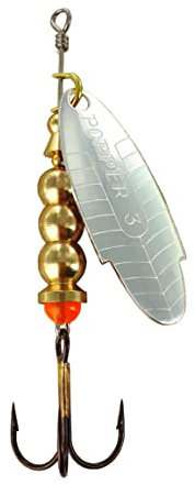 MAPSO - 5 Cucharilla de Pesca Popper-3 Plata 10 GMS.