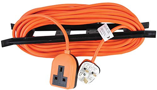 PRO ELEC PELB1650 1 Gang Garden Extension Lead 15m, Orange
