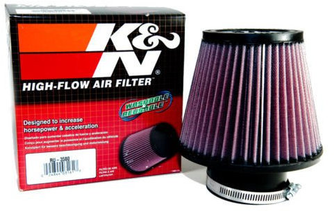 Mascarello® K & N universale 7,6 cm aspirazione aria cono filtro 76 mm ru-3580 auto/camion/SUV New