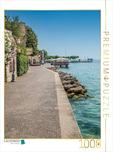 CALVENDO Puzzle Torri DEL BENACO Uferpromenade | 1000 Teile Lege-Größe 48 x 64 cm Foto-Puzzle für glückliche Stunden