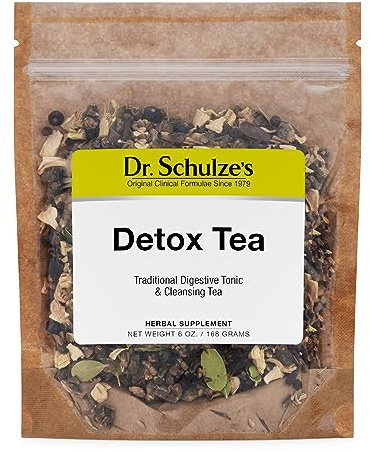 Dr. Schulze's Detox Tea Gentle Herbal Digestive Cleanse Tea, 6 oz