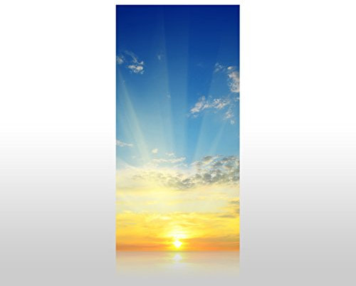 wandmotiv24 Duschrückwand Sonnenaufgang Natur 100 x 200cm (B x H) - Acrylglas 4mm M0283