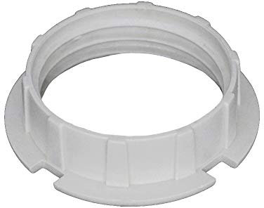 Palme Technik Schraubring PPS d.28x7,5 Weiß Gewinde 20,8 x 2 für Halogenfassungen G9 / GY6,35 / GU4 / GU5,3-2 Stück