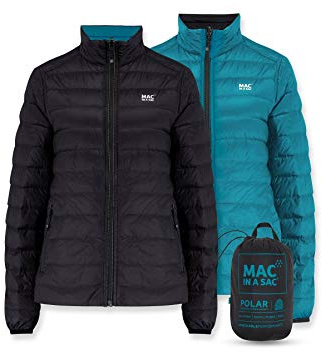 Mac in a Sac Polar - Damen Daunenjacke - Tiefschwarz - Blaugrün - XS