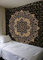 Große goldene Dream Catcher Tapisserie, Mandala Wandbehang, indische Baumwoll Tagesdecke, Hippie Dorm Room Weihnachtsdekorationen, Boho Picknick werfen, Gypsy Stranddecke, 88 x 95 Zoll