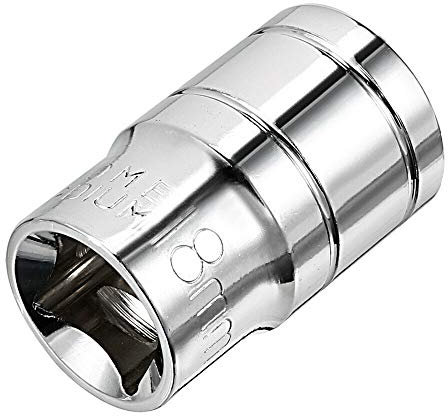 BE-TOOL 12-Point Socket 1PCS 1/2Sq Drive Sockets Metric Deep Socket for Tightening and Loosening Fasteners (30mm)