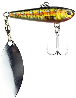 FISHN REALSPINNY Spinnerbait, Jig, Spinnerköder, Gewicht: 20g, Größe: 5,cm, Spinnerblatt: 3,8cm, Kunstköder, zum Spinnfischen auf Raubfische wie Hecht, Barsch, Forelle, Barsch, Zander (012 Trout)