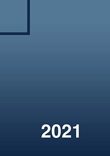 Tagesplaner 2021 DIN A4, Planer groß, 1 Tag - 1 Seite: Tageskalender und Buchkalender 2021, Kalender oder Tagebuch, für Freizeit und Business (dunkelblau)