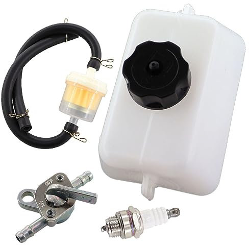 REEMO Serbatoio Benzina con Rubinetto, Filtro e Tubo per 43-49 cc 2 Tempi Mini Moto Bambini Pocket Dirt Bike Scooter