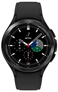 Samsung Galaxy Watch4 Classic 4G 46 mm, noir - Montre connectée intelligente, lunette tournante, santé, bien-être, sport, IMC, ECG – Version FR
