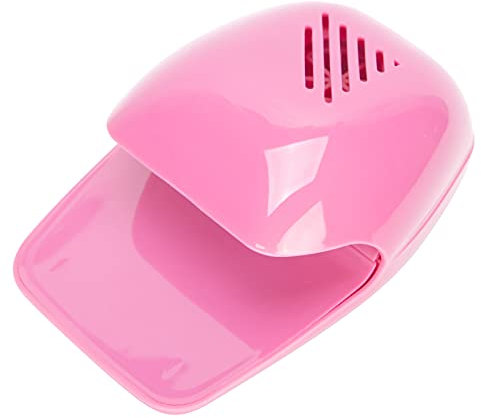 Mini-sized Nail Dryer, Portable Nail Dryer, Portable Nail Fan Dryer, Nail Polish Fan Dryer, Nail Polish Blower Professional for Home and Travel for Nail Salon Parties (Pink)