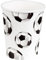 Boland 62521 Lot de 10 gobelets de fête en papier écologique Motif football 210 ml