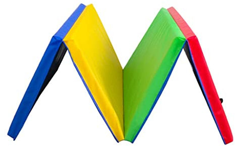 Turnmatte Weichbodenmatte 5cm Dicke Vierfach Faltbare Gymnastikmatte, Für Tanz, Kampfsportübungen, Sit-Ups, Trainingsmatte Mit Griff (Size : 240x120x5cm)