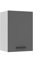 Belini Hängeschrank Küche, Küchenschränke SG. Breite 40 cm. Oberschrank mit 1 Tür, Küchenhängeschränke, Wandschrank Hängend, Silber matt