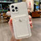 SFthingsss Clear Case Compatible with iPhone 14 Pro Max Case Card Holder Slot, Shockproof Thin Silicone Cover, Resistant Slim Transparent TPU Phone Case, Project Card Series, Clear