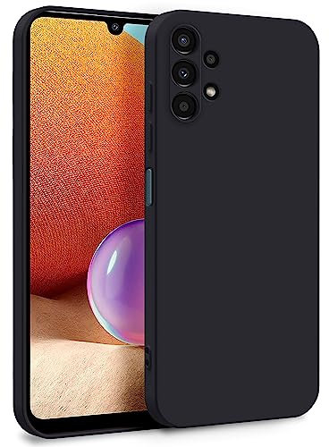 MyGadget Hülle für Samsung Galaxy A32 5G - Zweilagige Handyhülle mit Kameraschutz - Cover mit Innenfutter & Silikon außen - Schwarz