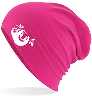 Huuraa Wintermütze Faultier Silhouette Geschenk Fuchsia Faultier Geschenkidee