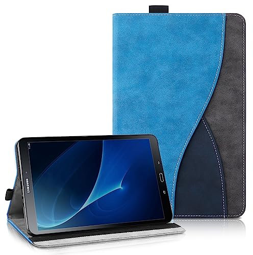 Aswant Funda para Samsung Galaxy Tab A 10.1 2016(SM-T580 / T585) - Estuche Inteligente con Función de Soporte/Cartera Funda Galaxy Tab A6 10.1 2016 (Azul)
