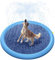 Hundepool, Planschbecken für Große & Kleine Hunde,Verdickt Anti-Rutsch Sprinkler Matte Hund Faltbarer Splash Pad für Sommer, Garten, DraußEn,100cm