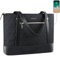 VANKEAN Laptoptasche Damen 15,6 Zoll Aktentasche Elegant Handtasche Große Leichte Tote Bag mit USB-Anschluss Wasserdichte Arbeitstasche für Business/Reisen/Schule, Schwarz
