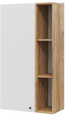 Vicco étagère Anteo, Blanc/Chêne, 60 x 110 cm