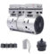 Motore per compressori 750W/1HP Compressore a sussurro con 4 piedini ammortizzanti, 8 bar motore compressore senza olio per compressori medici, compressori di raffreddamento