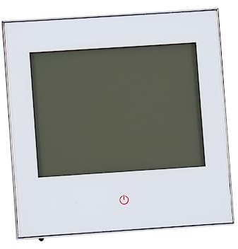 Programmierbarer Thermostat 3a Digital mit Touchscreen und LCD | Thermostate für Fußbodenheizungen, Weißes PC ABS Gehäuse, Ntc Sensor und Innen Außenfühler